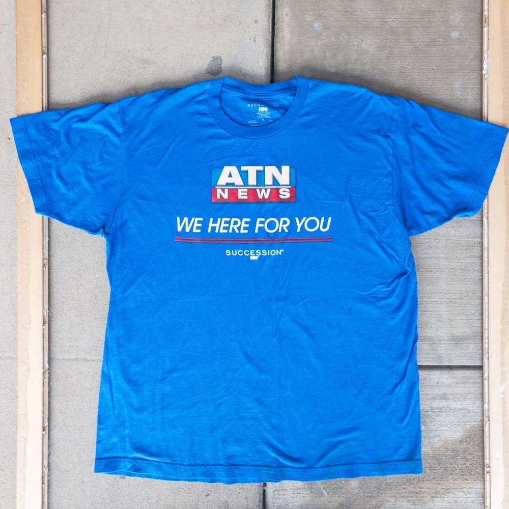 Succession ATN News T-Shirt Official Merch HBO Adult XL